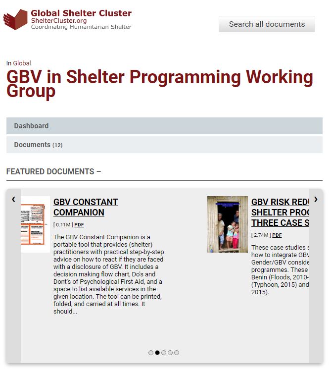 Global Shelter Cluster_GBV